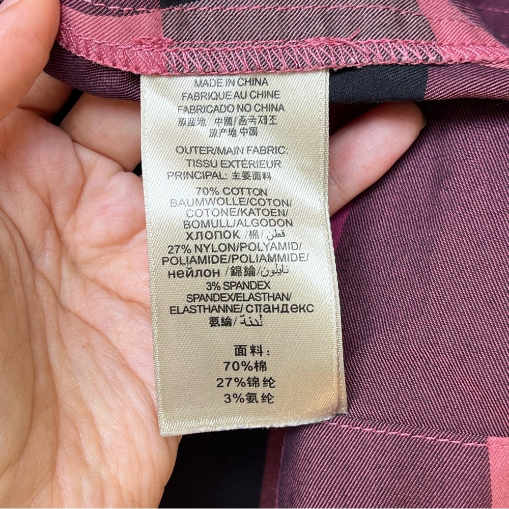 BURBERRY NOVA CHECK PLAID DRESS 3/4 SLEEVE L - Picture 6 of 7